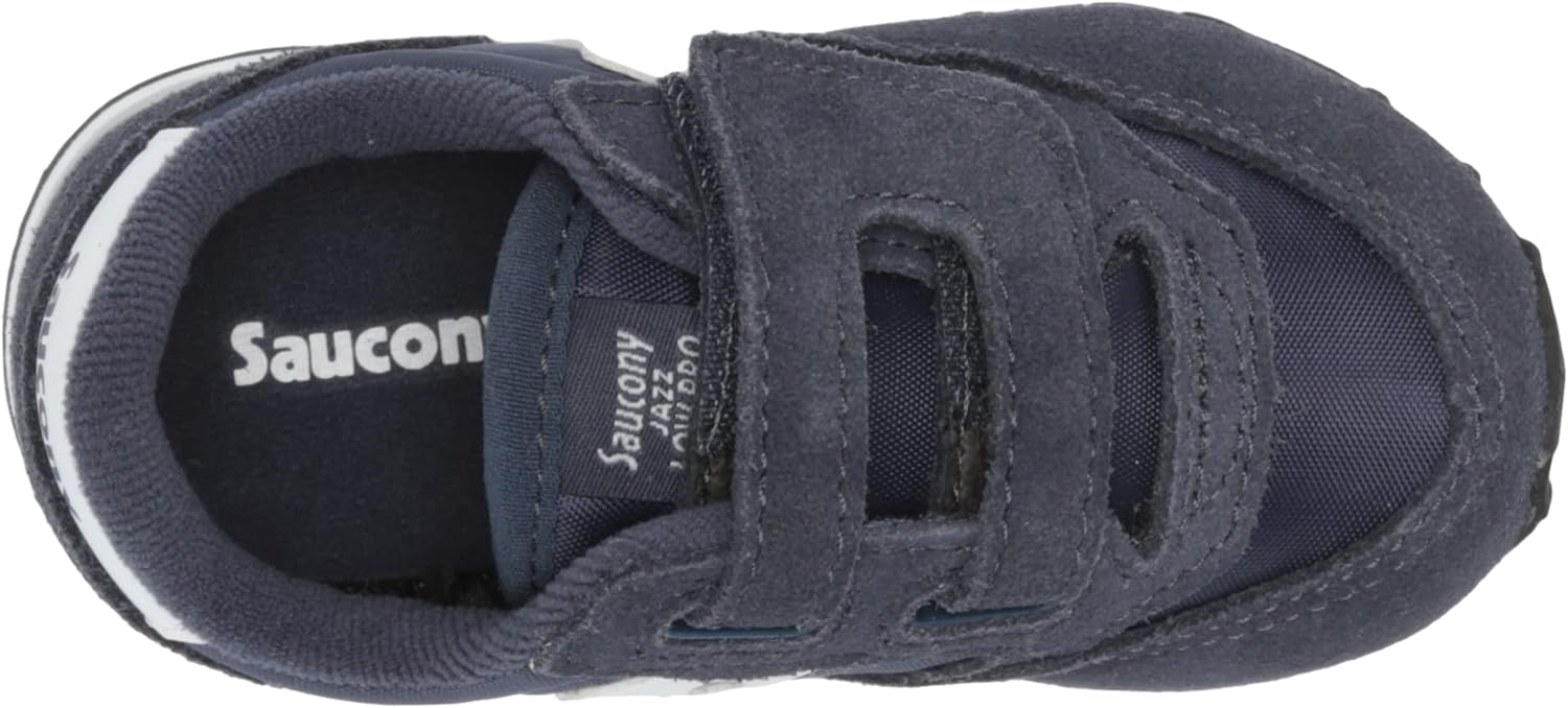 Saucony Unisex-Child Baby Jazz Hook & Loop Seasonal Sneaker Little Kid (4-8 Years) 10 Little Kid Navy/White