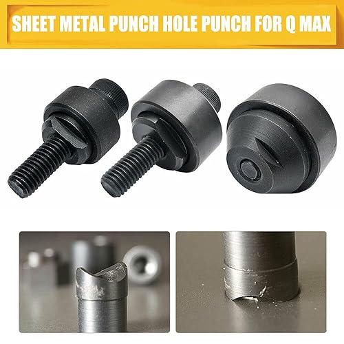 Miniatura 5 de Perforadora de agujero de perforación de chapa de 1.378 in, cortador de agujero hexagonal de metal para fregadero de corte, placa de acero, acero