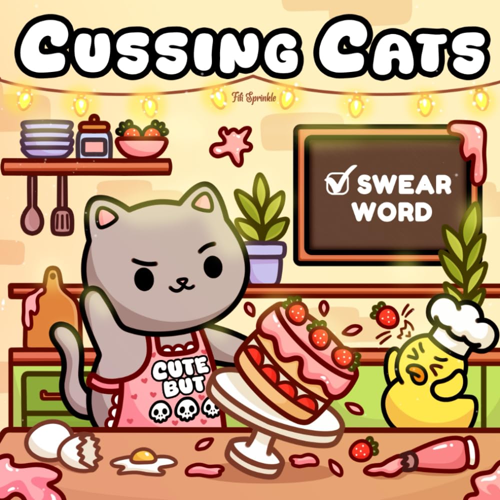 Cussing Cats: Bold and Easy Swear Word Coloring Book for Adults and Teens Featuring Funny Designs, Cute Cats And Cozy Moments (Funny Adult Coloring Book)
