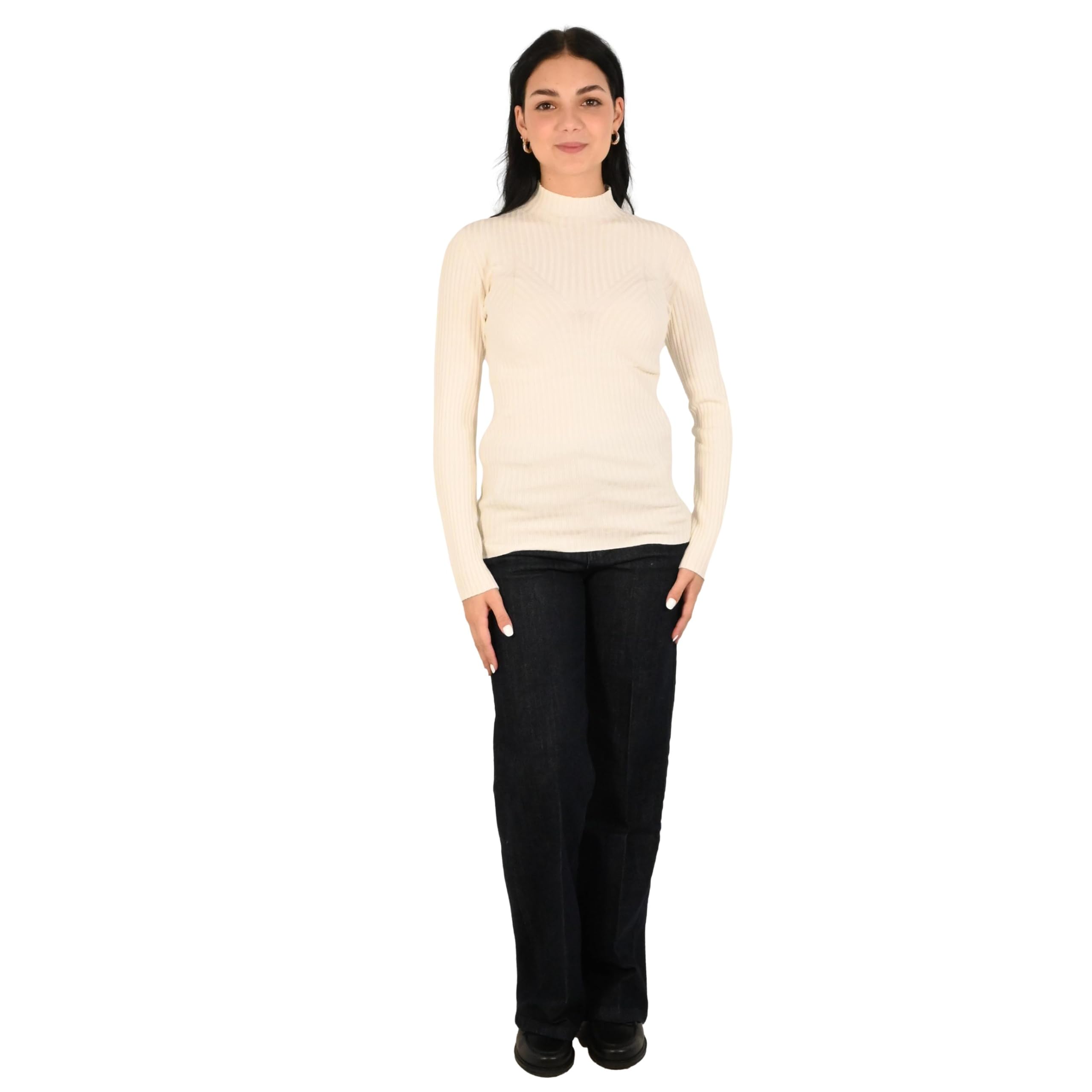 Kontatto maglia donna panna 3M1714C