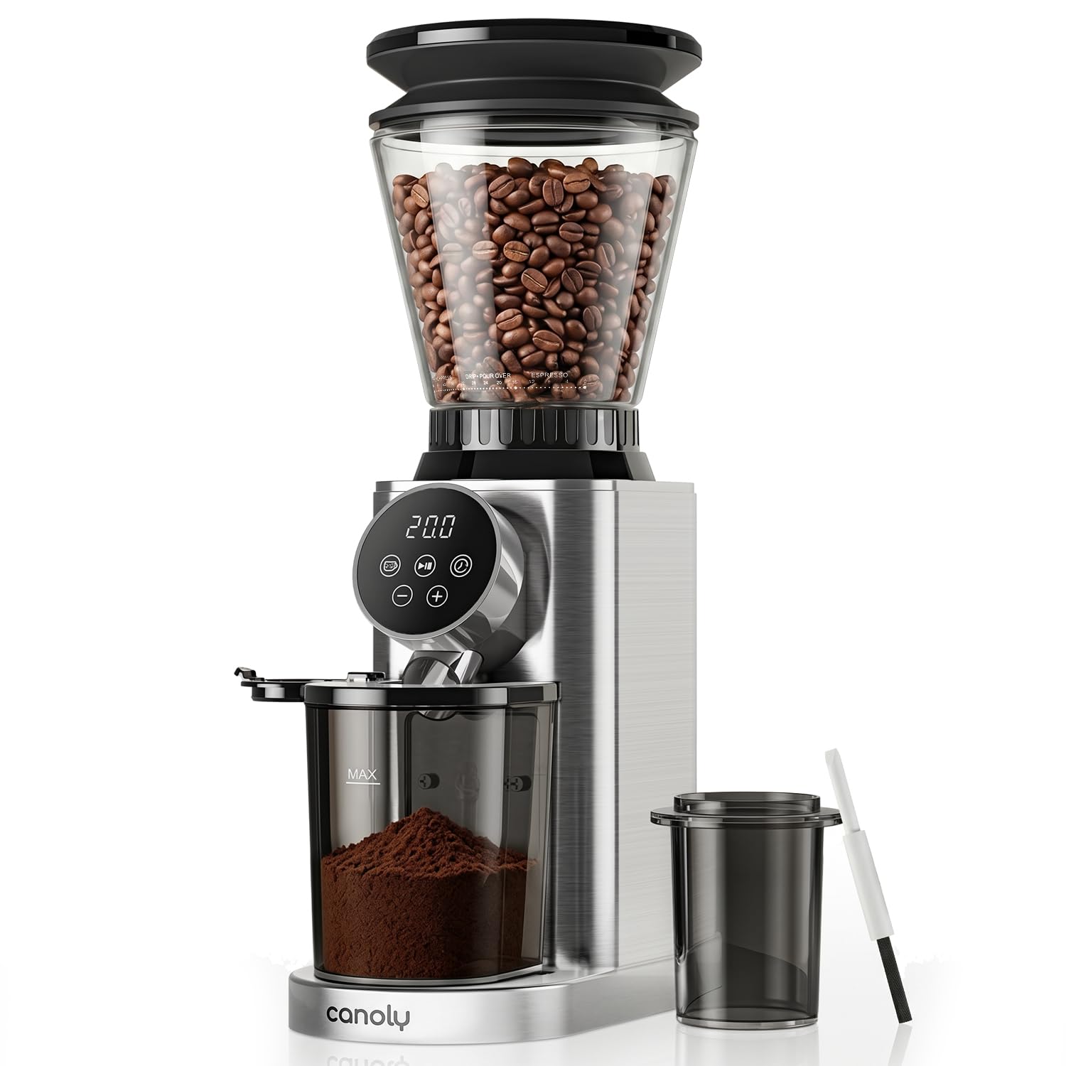 Electric Burr Coffee Grinder, 48 Grind Settings, Anti-Static | For Espresso/Drip/Pour Ove…