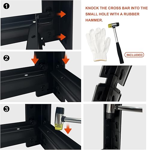 Miniatura 5 de PACHIRA E-Commerce Estantes de almacenamiento de metal  Estantería de garaje resistente de 5 niveles, estantes ajustables para organización