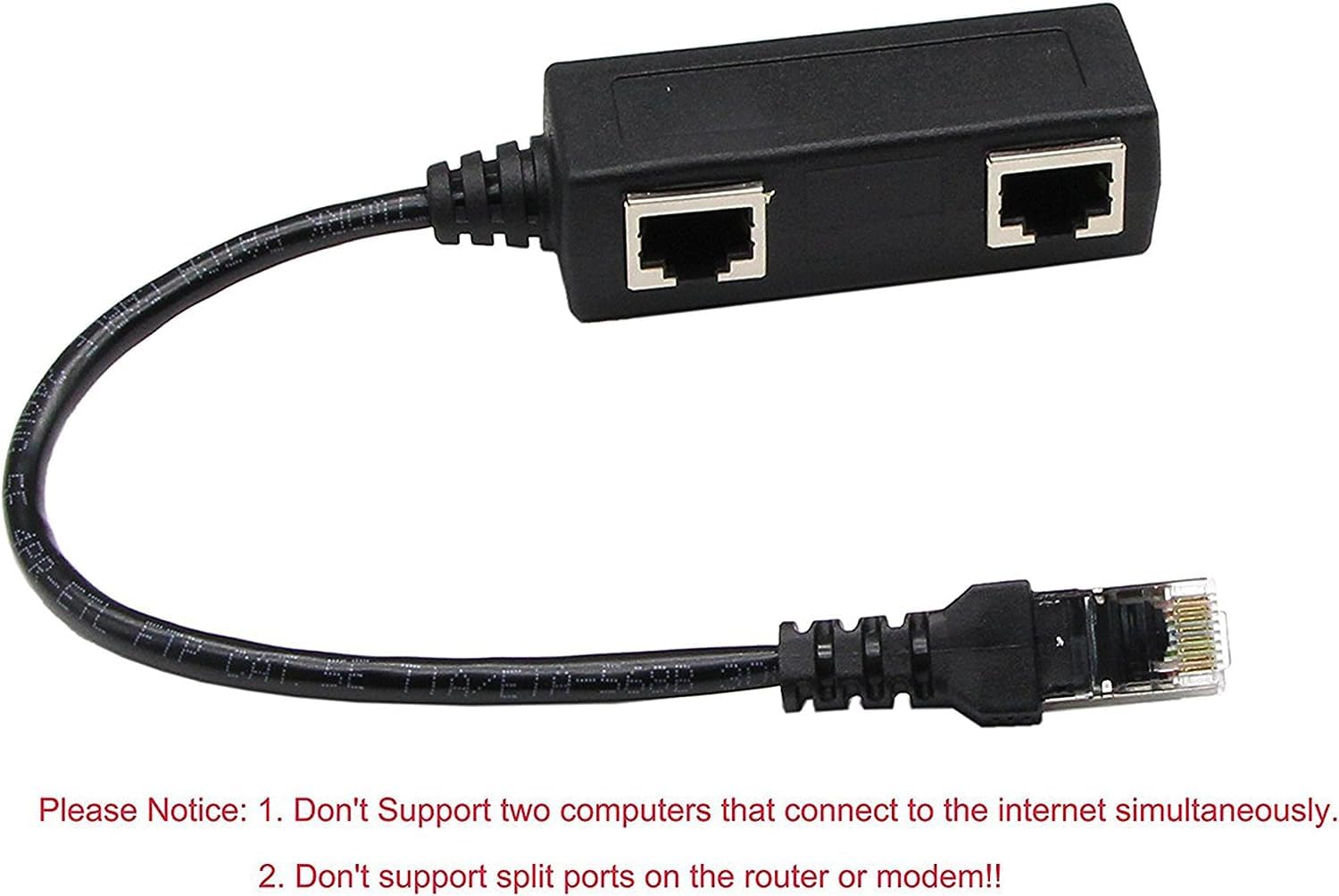 Splitter RJ45 1 Maschio 2 Femmine Cat5 | Cavo Ethernet Per Router E Modem Fibra