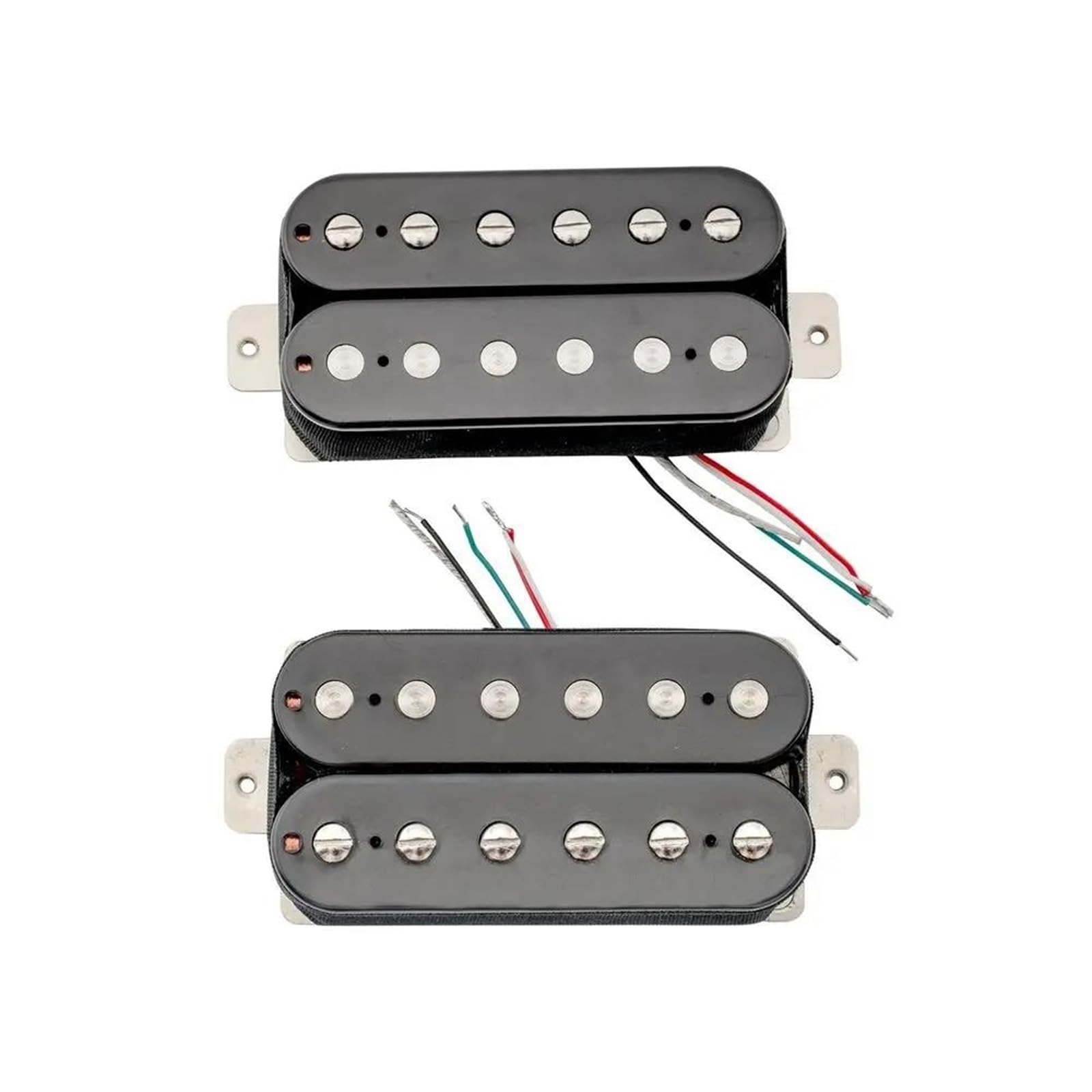 Przetwornik Do Gitary Elektrycznej Zestaw Przetworników Z Podwójną Cewką | Zestaw czarnych przetworników Alnico 5 Uncovered Humbucker do gitary elektrycznej