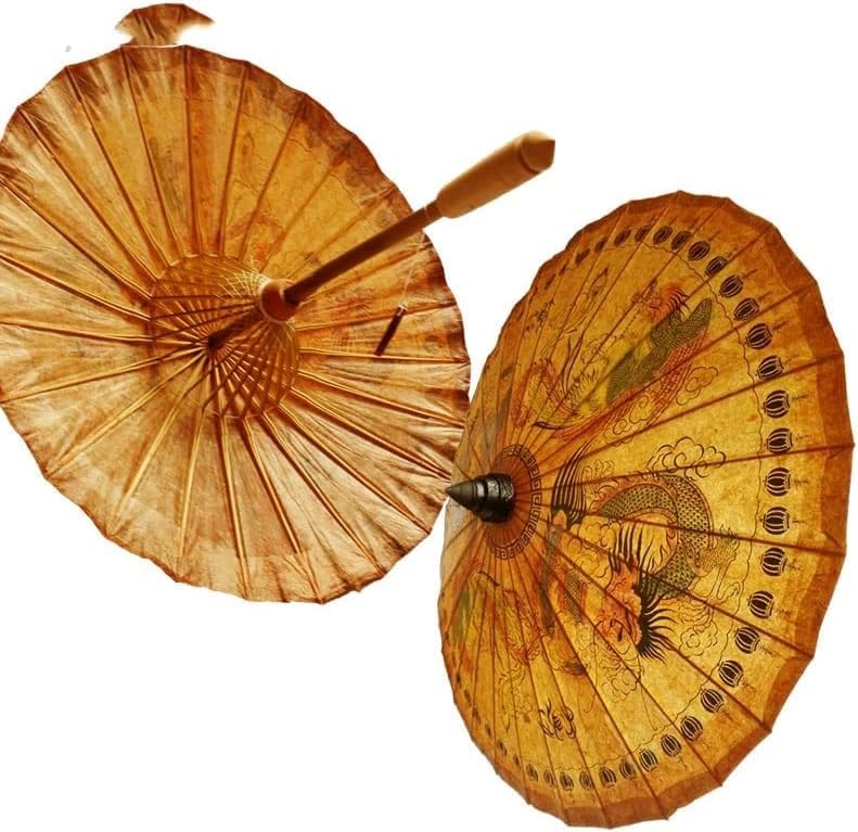 紙パラソル傘、 手作りの民族油紙傘 アンティーク中国風装飾 写真撮影小道具 ダンス漢服傘 傘