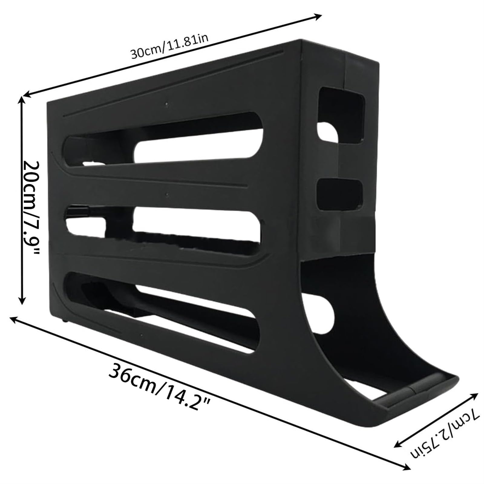 Soporte para huevos para refrigerador, organizador automático de 4 niveles, capacidad para 30 huevos, ideal para almacenamiento de encimera de cocina