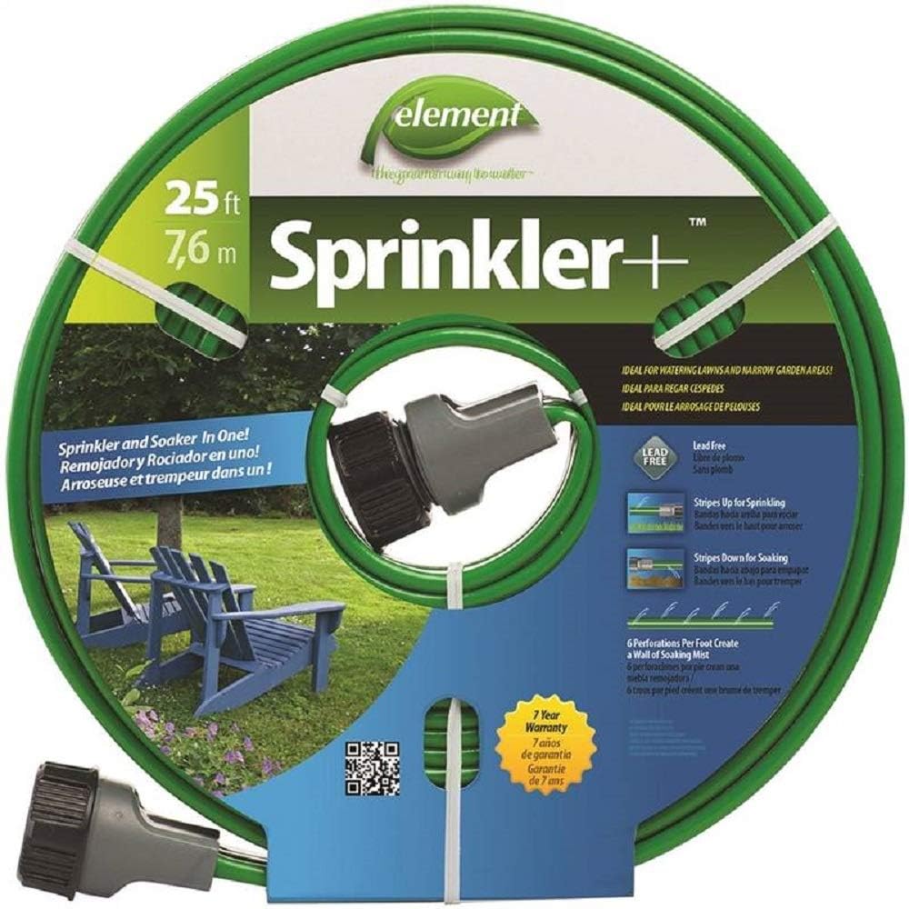 Swan Hos, 25' (1) wan Eltecv025 Element Sprinkler Hose, (1), Green