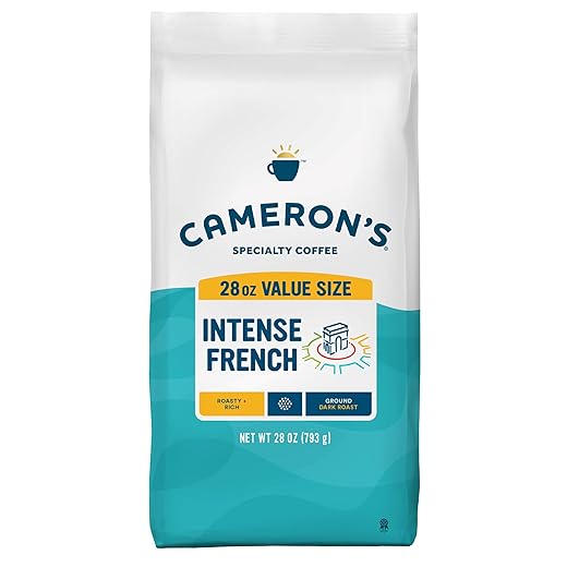 Cameron's Coffee Roasted Ground Coffee Bag, Intense French, 28 Ounce