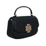 Britten Mini Top Handle Leather Crossbody Bag (Black)