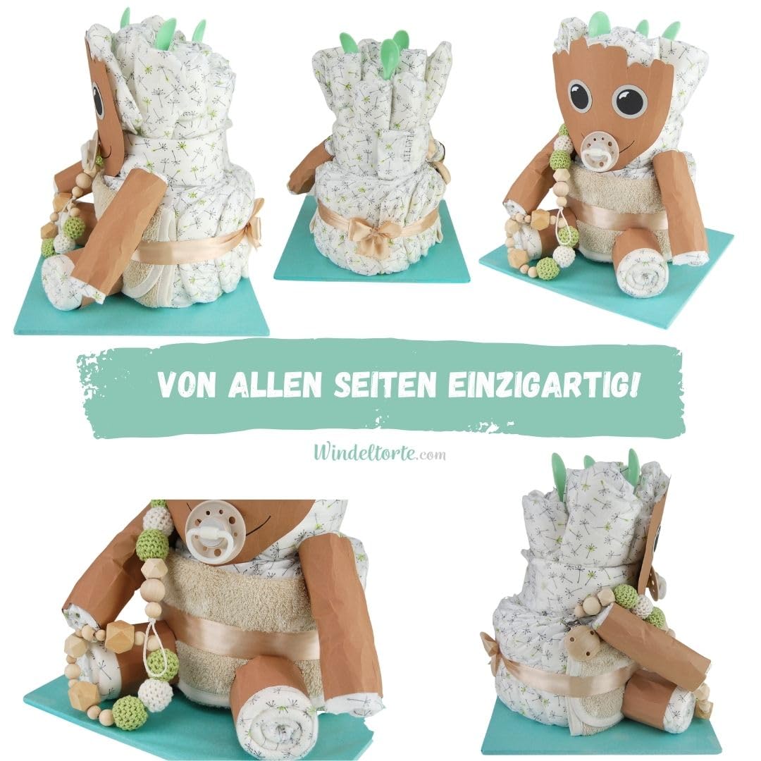 Comic Baum [SUPERHELD] - Jungen & Mädchen - Neutral Unisex - Geschenk zur Geburt - Babyparty - Baby - Babyshower - Pullerparty - Babyartikel - Windeln - Lätzchen - Spucktuch