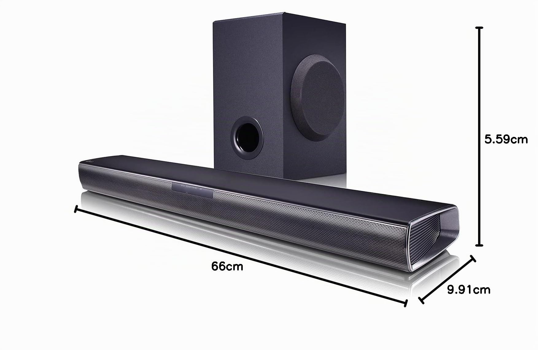 LG SQC1 Black 2.1 channels 160 W