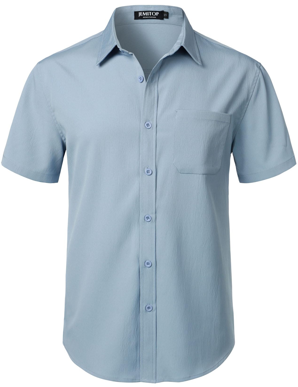 Mens Stretch Wrinkle Free Texture Shirts
