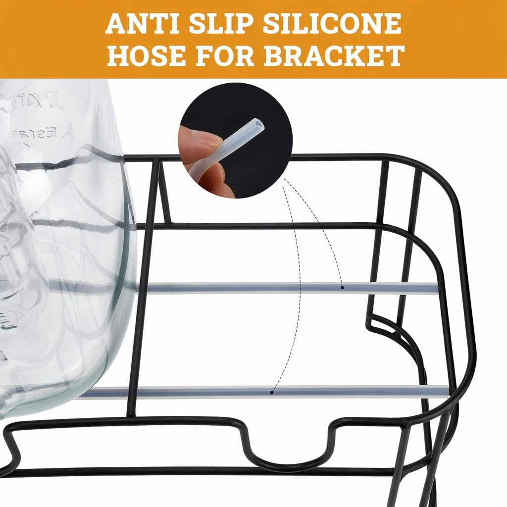2 dispensadores de bebidas de cristal de 4 l con soporte, dispensador de bebidas de cristal con grifo para zumos helados, agua, bebidas caseras, fiestas, bodas