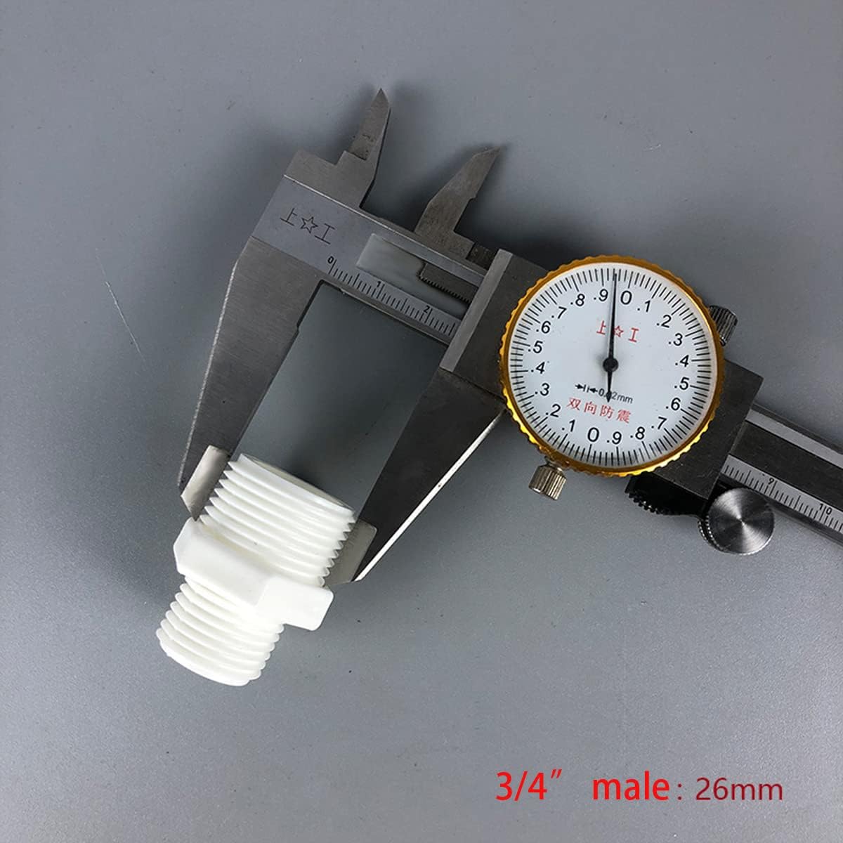 Faucet Adapter Fitting Connections Parts for Water Filters/Reverse Osmosis RO Systems(3/4 NPT Male x 1/2 Male,10 Pack)