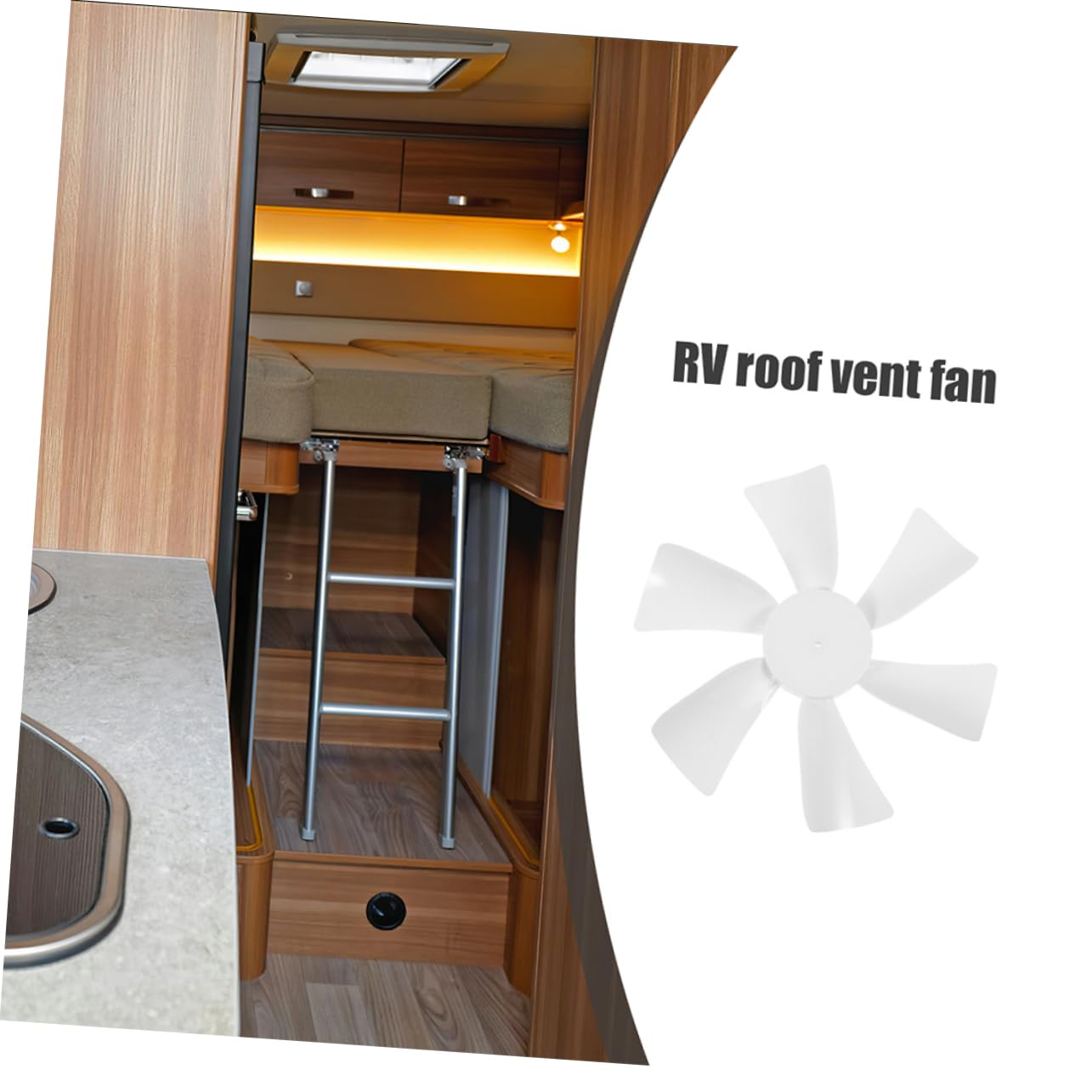 2Pezzi Ricambio per Ventilatore Rv Leggere e Resistente per Camper Facili da Installare e Compatibili Maggior dei Ventilatori Rv