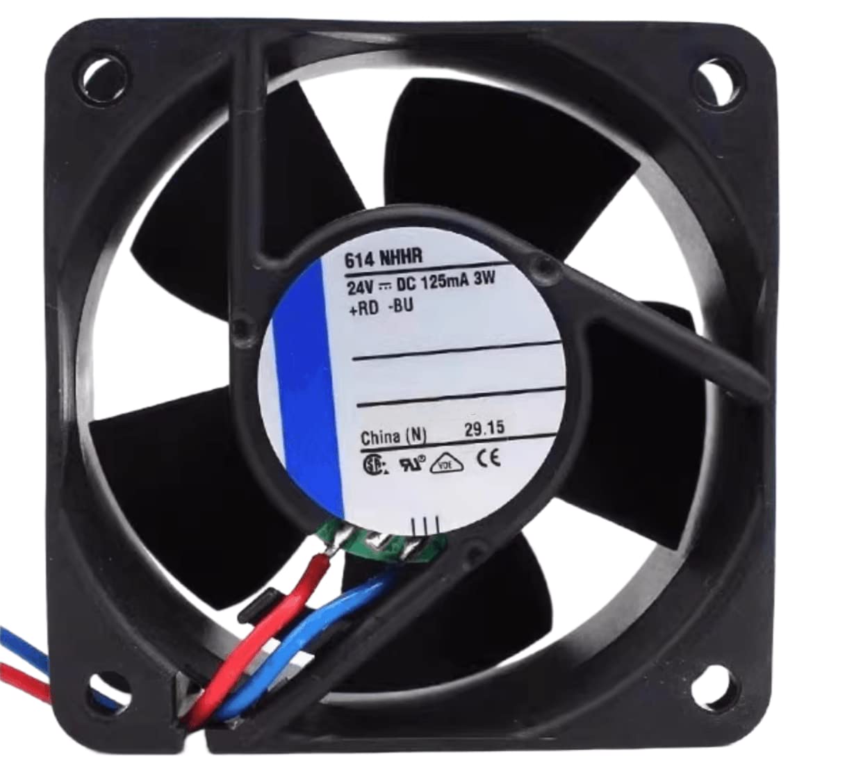 24V 614NHHR 125mA 3.0W 6025 Cooling Fan 2-Wire 614 NHHR