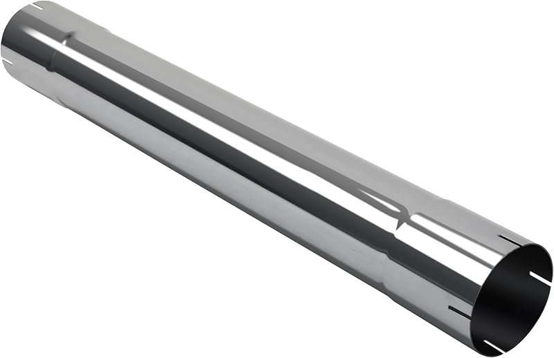Tubo de reposição do silenciador JY PERFORMANCE 4" em aço inoxidável, 76,2 cm – 1 unidade