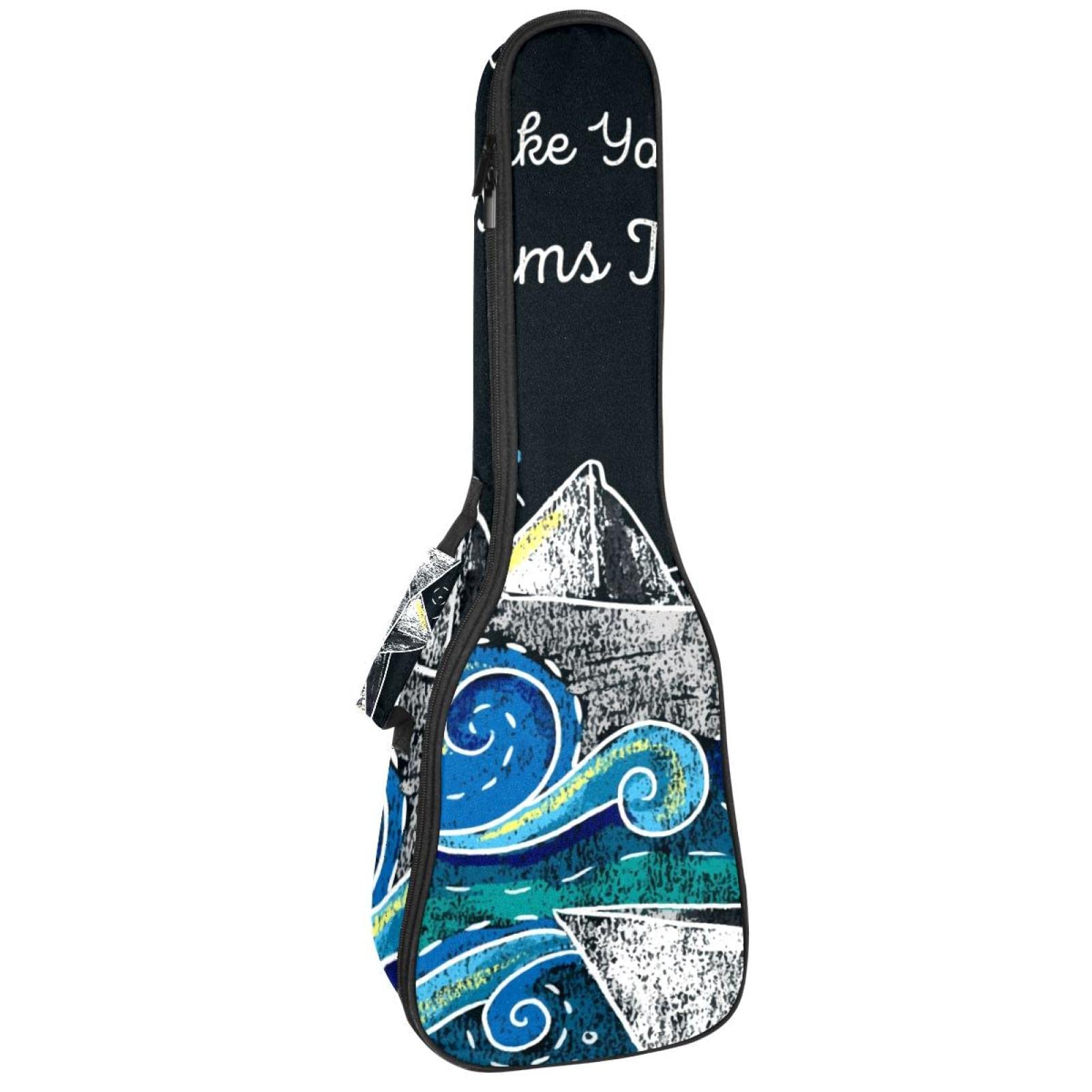 Sac à dos pour ukulélé de concert protégeant des chocs avec rangement - 7