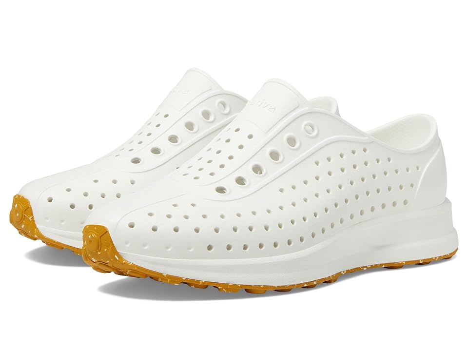 Native Shoes Kids Robbie (Little Kid/Big Kid) (Shell White/Shell White/Mash Speckle Rubber) Kid's Shoes INTERNATIONAL SHIPPING