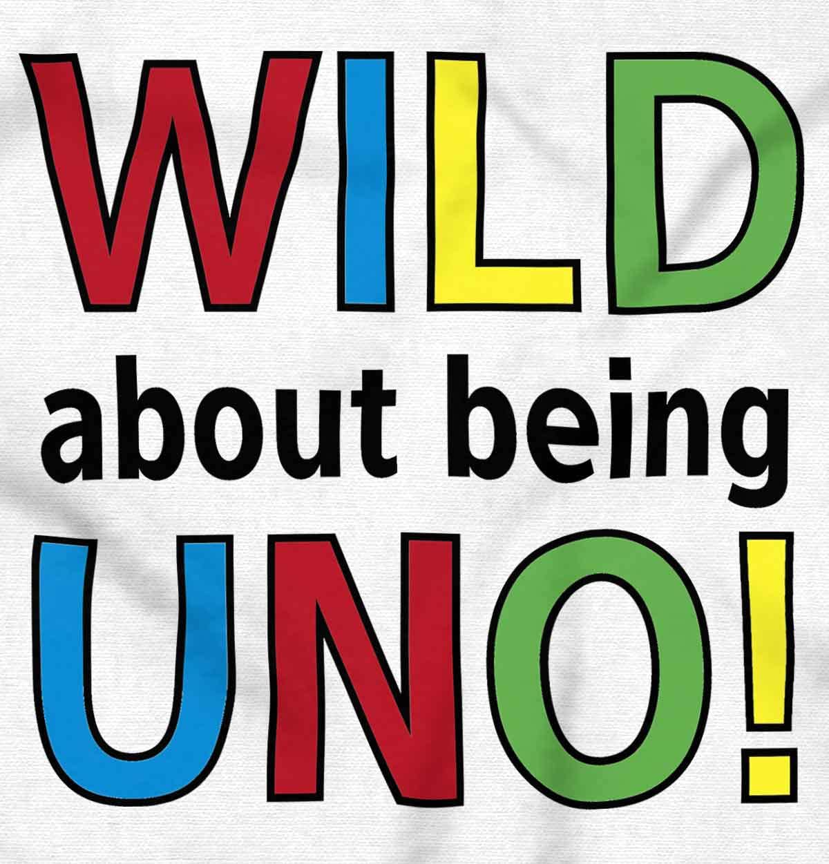 Wild About Turning Uno First Birthday Toddler Boy Girl T Shirt White