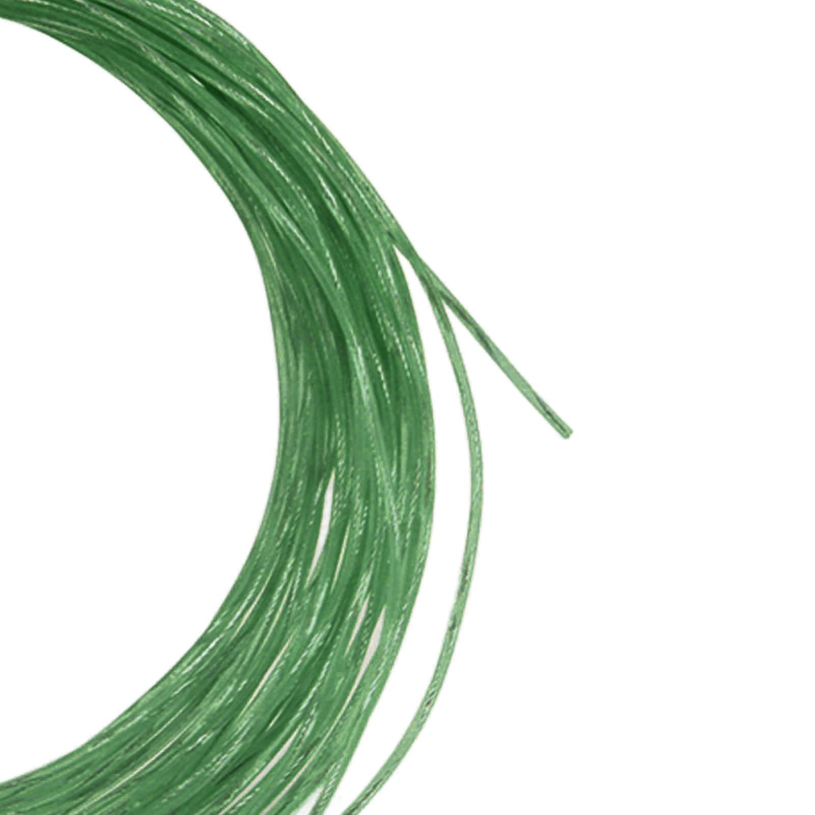 Yuecoom 12.2m 1.30mm Tennis Rackets String, Elastic Nylon Tennis Racquet Wire Replacement for Sports,Tennis String Tennis Racket Accessories (Green)