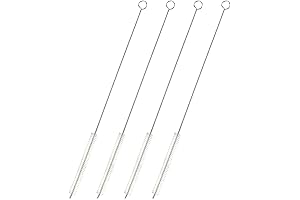 Juvale 4-Pack Pipe Cleaner for Straws - Extra Long Stainless Steel Brush for Cleaning