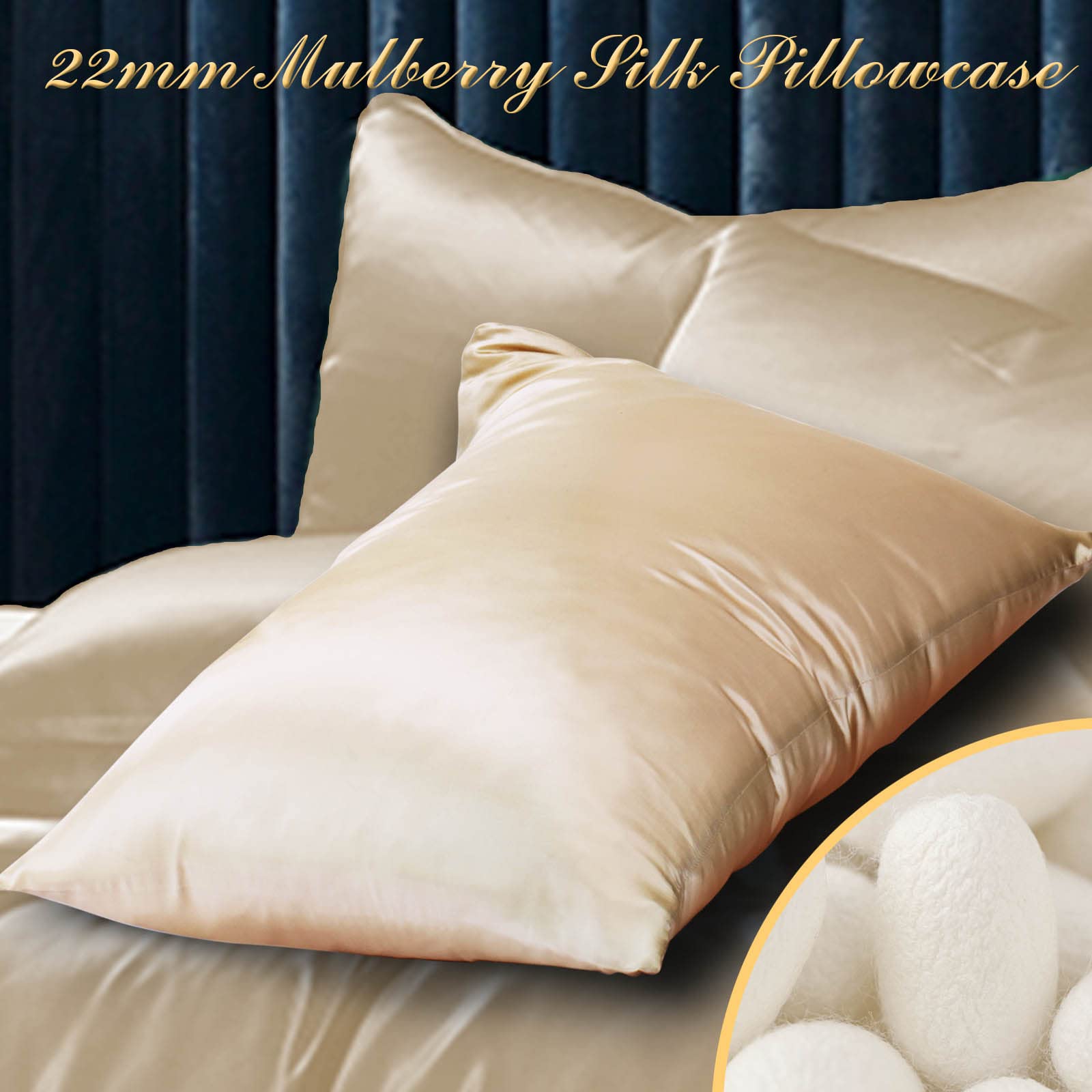 Funda De Almohada De Seda De Morera 100% Natural Con Cremallera Oculta, Funda De Almohada De Seda Pura De Doble Cara, Tacto Suave Y Frco, Adecuada Para El Verano - AliExprs