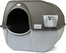 Omega Paw NRA15-1 Caixa de areia autolimpante melhorada Roll 'n Clean, regular, estanho