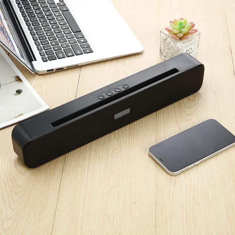 Image of Drumstone (𝗦𝗽𝗲𝗰𝗶𝗮𝗹 𝟱 𝗬𝗲𝗮𝗿𝘀 𝗪𝗮𝗿𝗿𝗮𝗻𝘁𝘆 Loud Speaker Bar with Deep Bass for Smartphones, Smart TV, Gaming, Wireless Bluetooth 5.0, USB Input, PC Sound Bar for Desktop