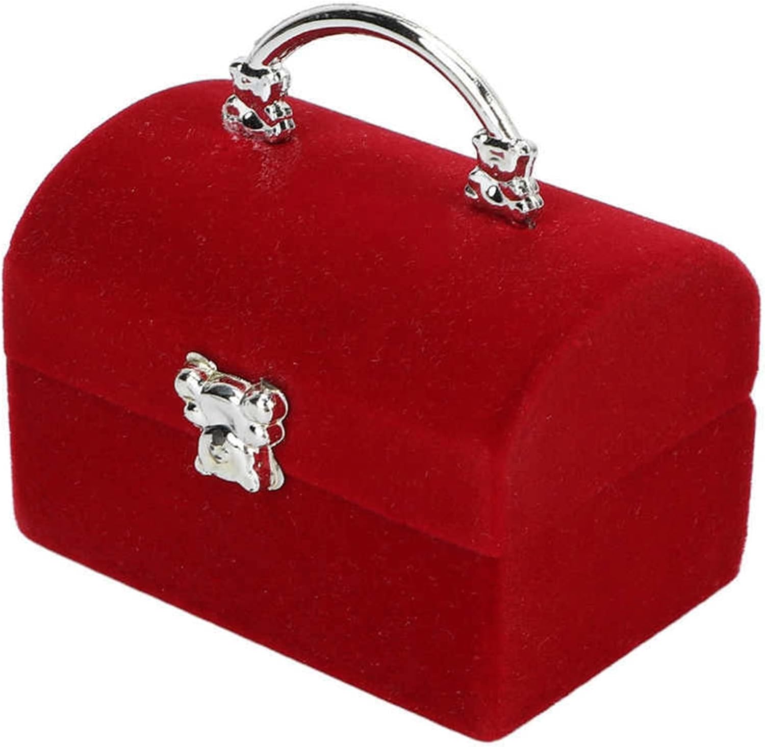 Amazon.com: ACULIP Jewelry Box Jewelry Organizer, Portable Red Velvet ...