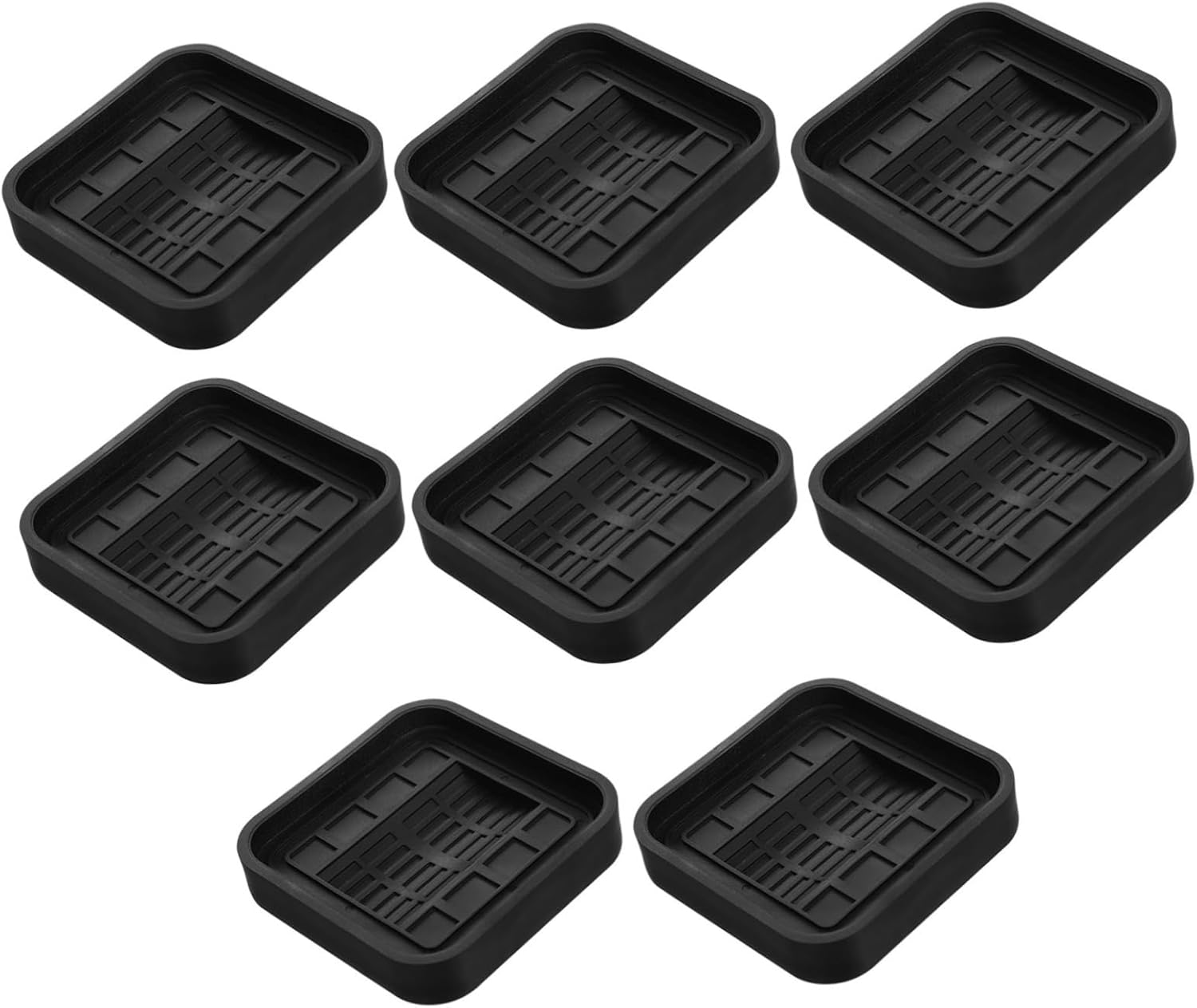 8pcs Anti-Slip Silicone Caster Cups for Furniture Wheels Durable Wheel Stoppers for Chairs Beds Sofas Protects Floors from Scratches Easy to Install Non-Skid Pads