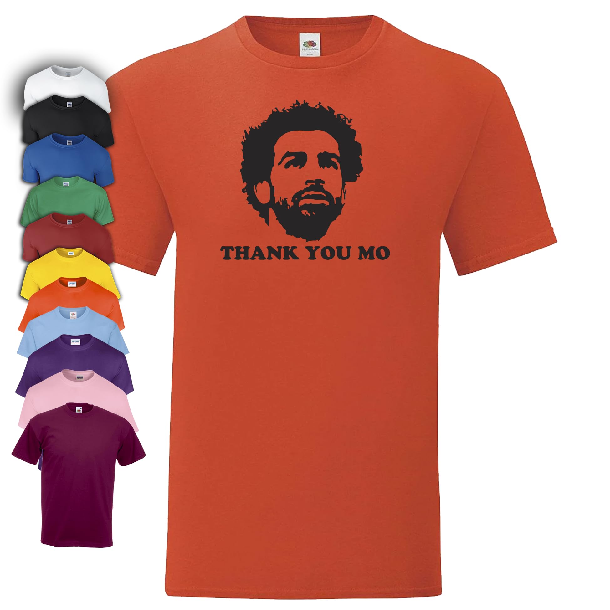 Thank You Mo Salah T-Shirt | Liverpool | Egyptian King (UK, Alpha, S, Regular, Regular, Red)