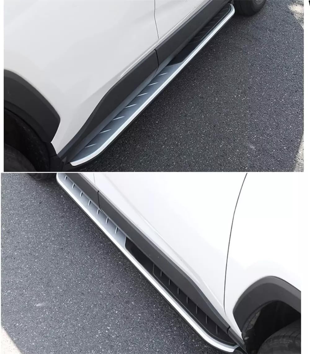Side Steps Running Boards Fits Toyota RAV4 2019 Aluminum Nerf Bars 2PCS w/Brackets Protector