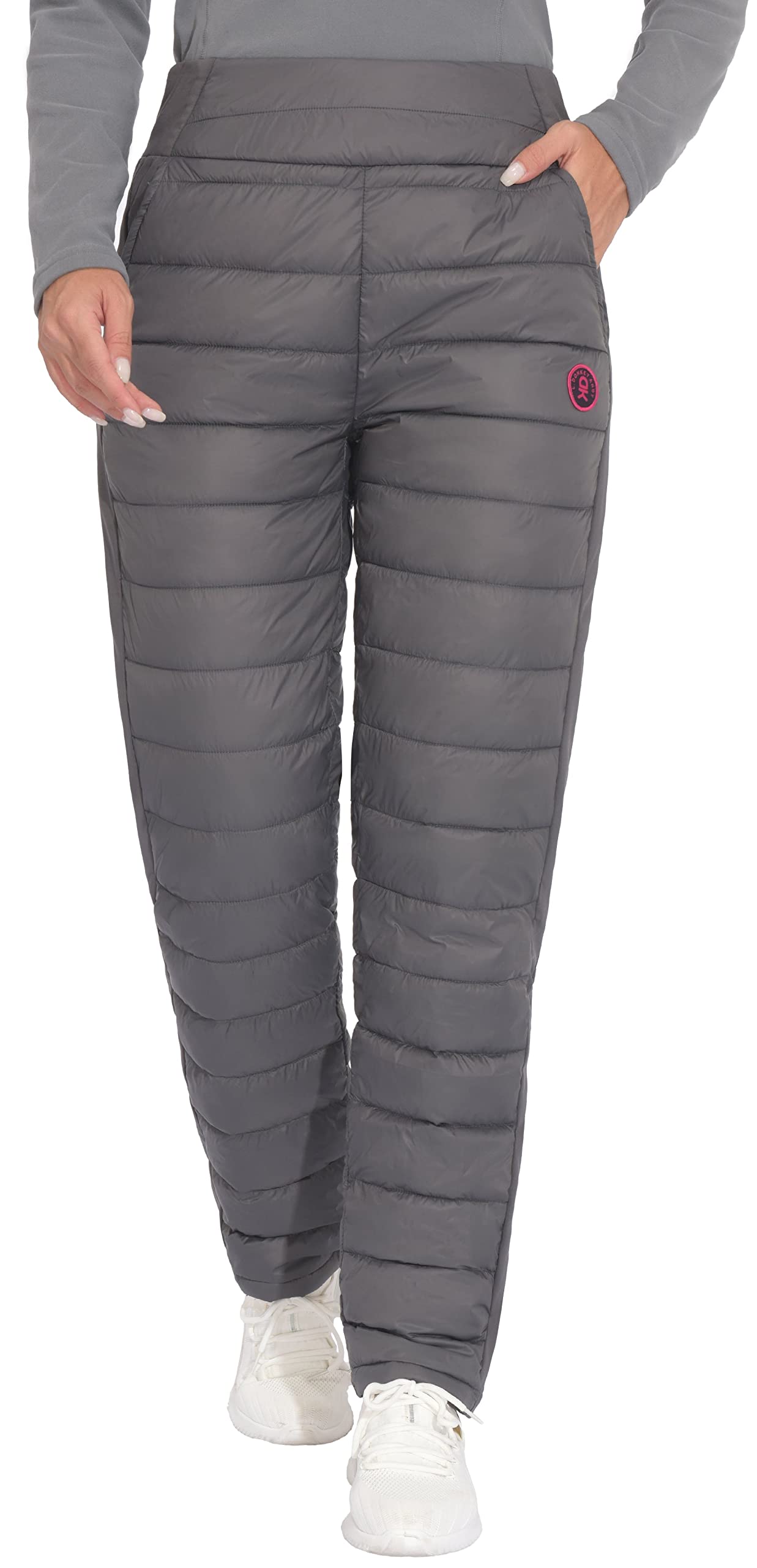 Calça Inverno Little Donkey Andy - Moletom Acolchoado Cintura Alta Feminina