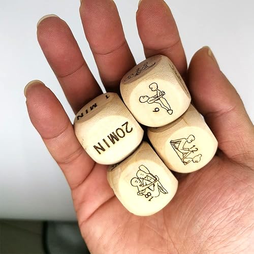 Miniatura 2 de 4 dados divertidos para hablar y hacer yoga, para parejas, para adultos, traviesos, para fitness, para amantes de la fiesta, mejora el amor de los