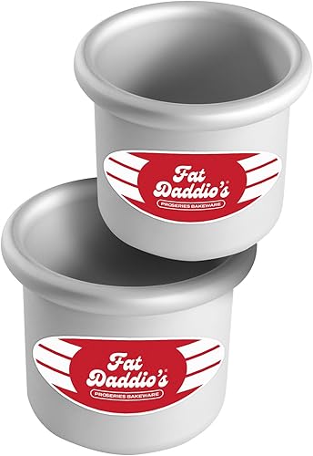 Miniatura 13 de Fat Daddio's Juego de moldes redondos de aluminio anodizado de 3 niveles para tartas de 3 pulgadas de profundidad, 4 pulgadas, 6 pulgadas, 8 pulgadas