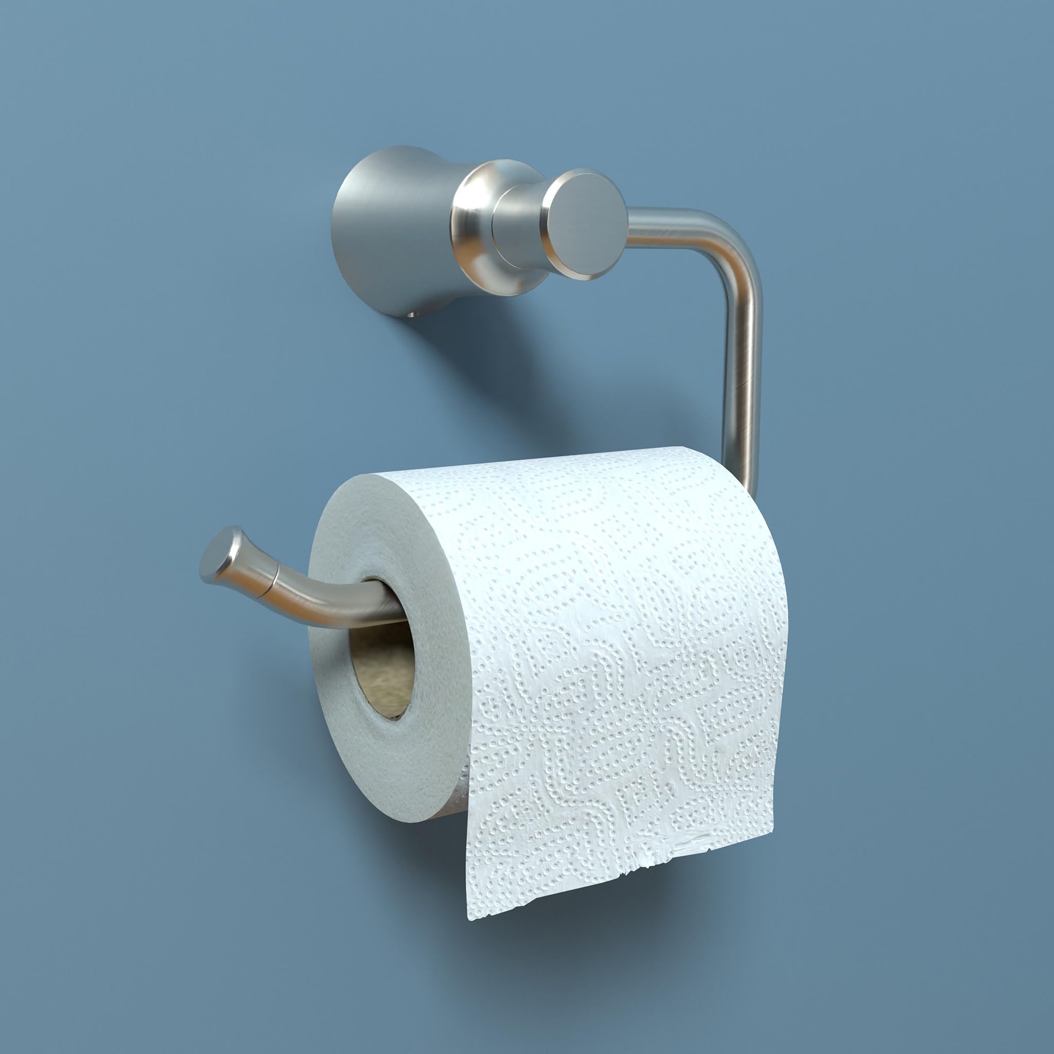 hansgrohe Toilet Paper Holder 5-inch Transitional Accessories in Brushed Nickel, 04787820