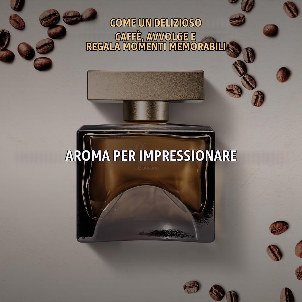 O Boticário Coffee Man 100 ml Profumo Uomo |Eau de Toilette Fragranza Ambra Legno Cuoio, Caffè, Tabacco e Cardamomo
