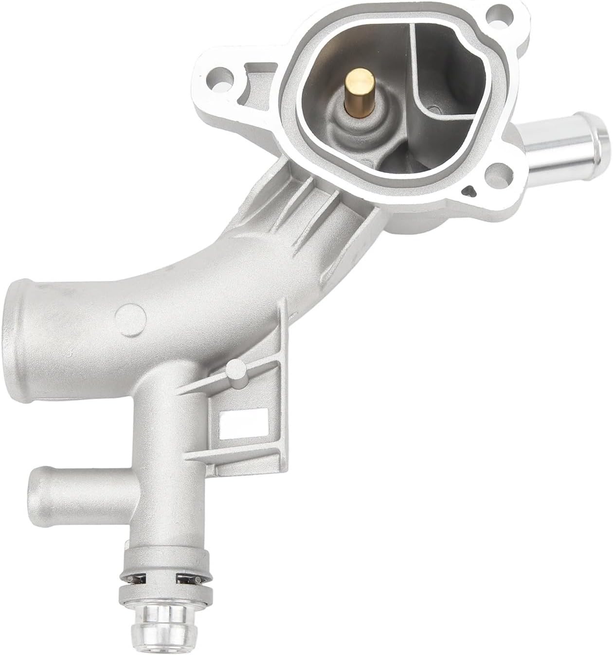 Aluminum Coolant Water Outlet Thermostat Housing 25193922 55565334 Compatible with Buick Encore 1.4L 2013-19 Compatible with Cruze 1.4L 2011-16