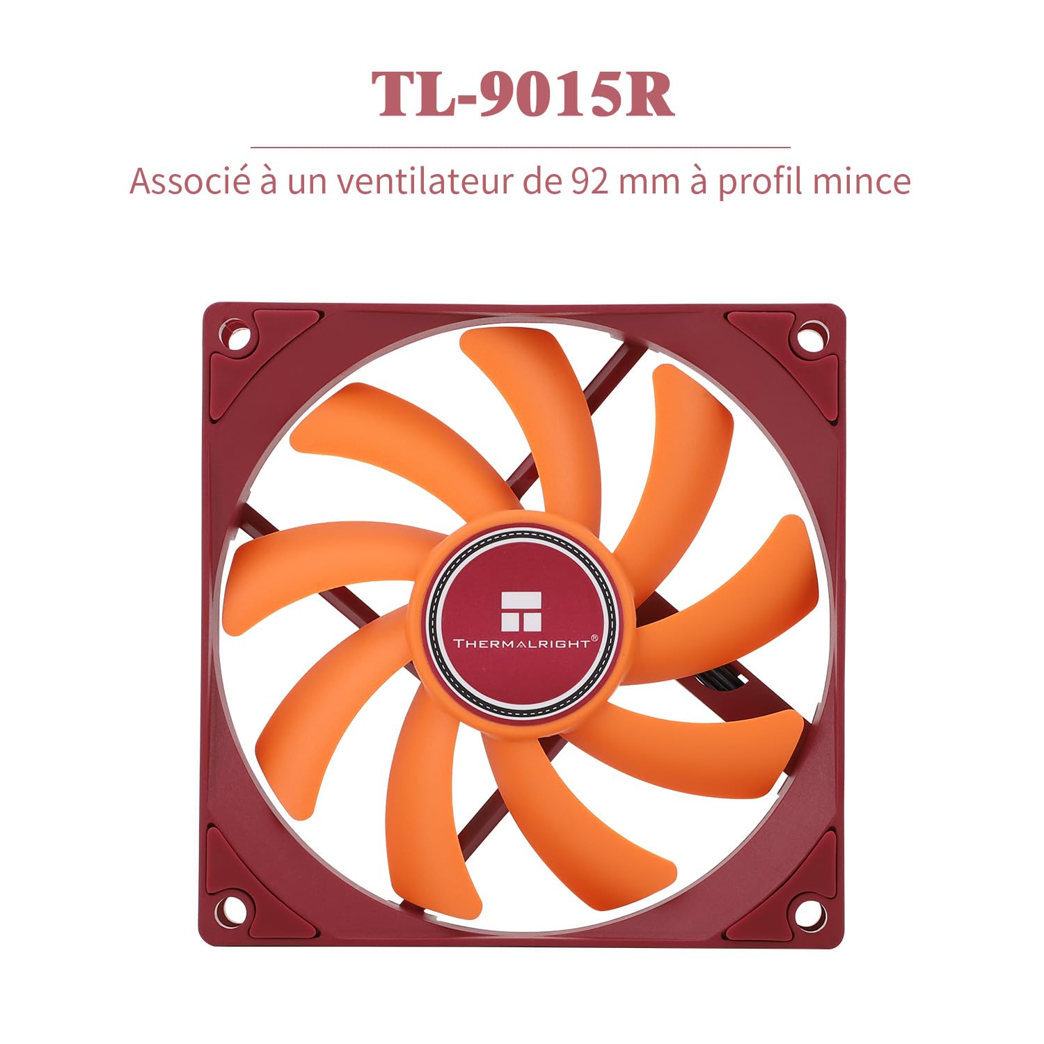 TR AXP90-X53 Refroidisseur d'air pour CPU ITX à profil bas, hauteur 53mm, ventilateur PWM TL-9015R, technologie AGHP, pour AMD AM4 AM5/Intel 1700/1150/1151/1155/1156/1200 (version cuivre pur)