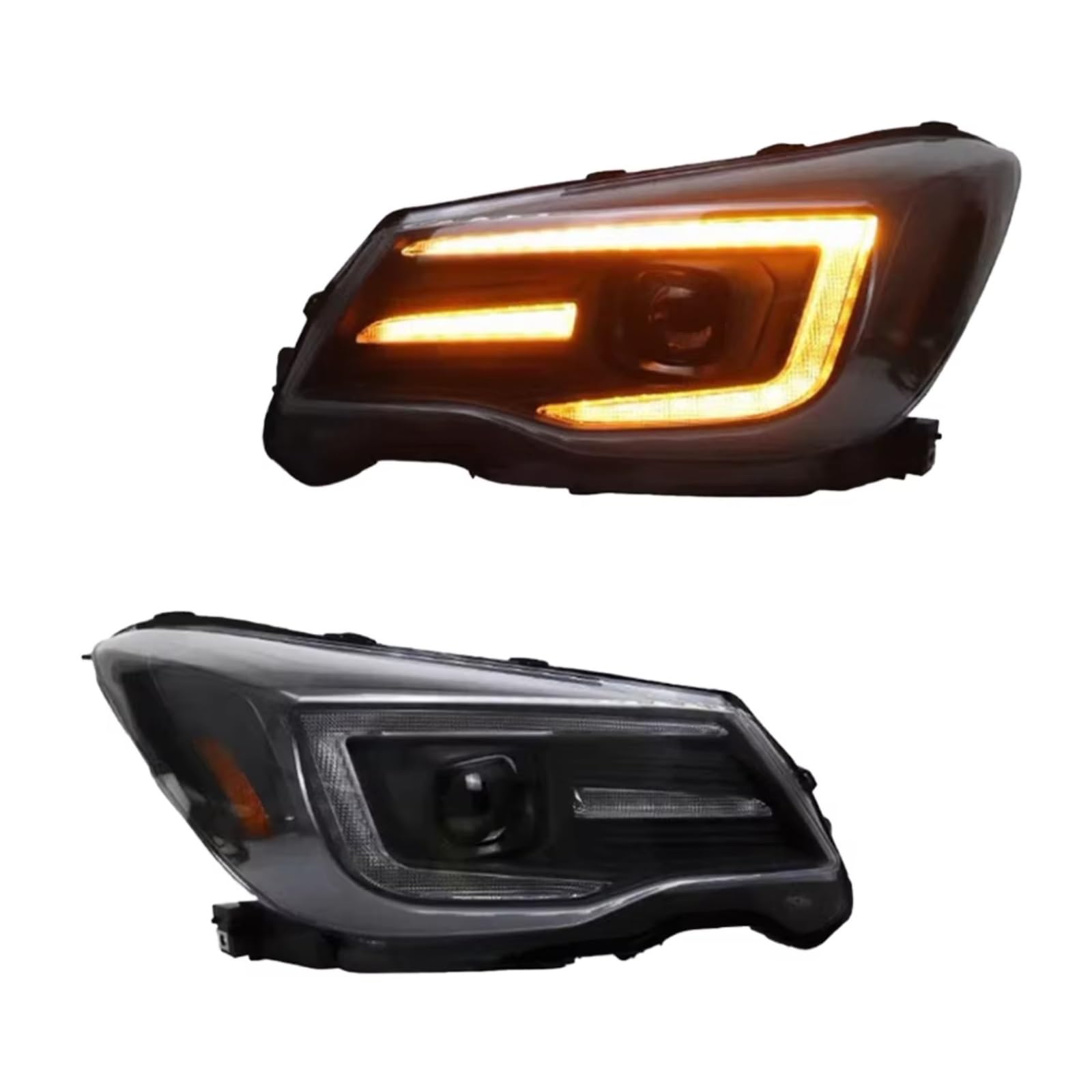 Compatibile Con Subaru Per Forester 2013 2014 2015 2016 2017 2018 2 Pezzi Fari DRL Indicatori Di Direzione Abbaglianti Angel Eye Lente Del Proiettore Gruppo Fari Abete