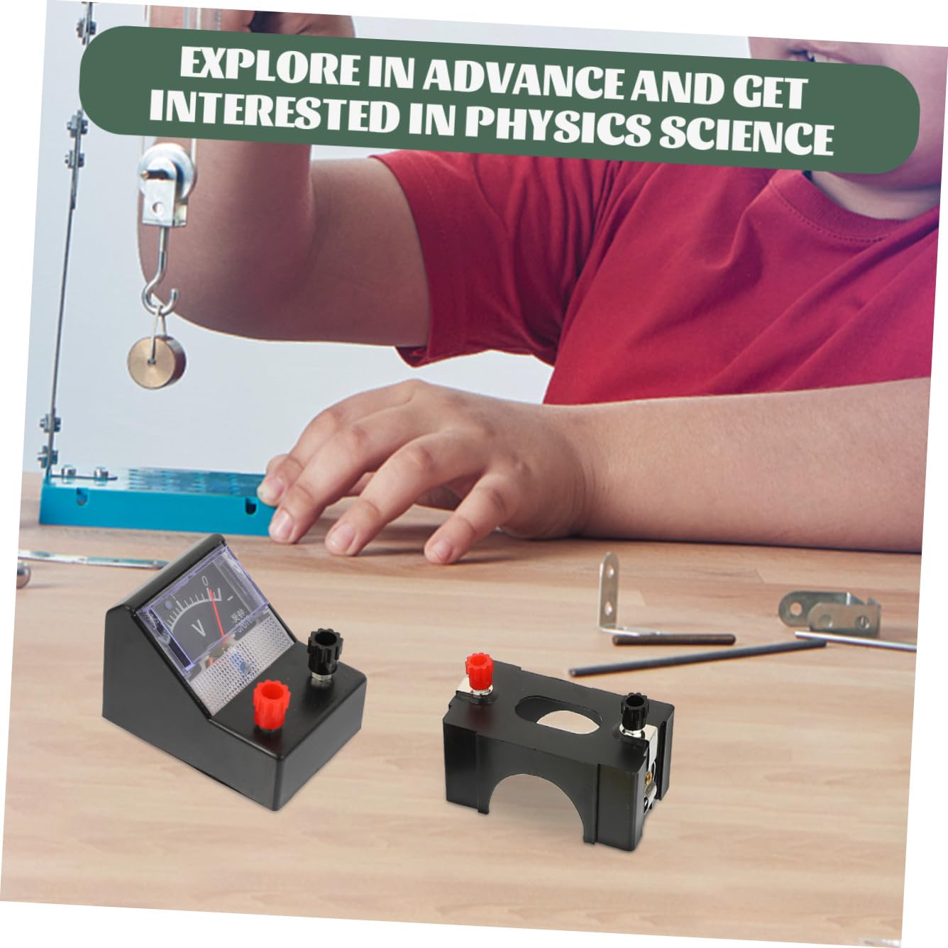PLAFOPE Kit Électricité Scolaire Portable en PVC pour Élèves et Enseignants Équipement Pédagogique Facile à Transporter pour Expériences de Physique Collège Couleur Aléatoire