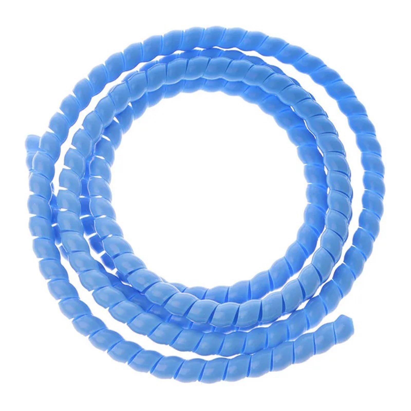 Gaine spiralée pour câbles, Gaine de gestion câbles flexible en spirale, tube spiralé 2 mètres, multicolore, plusieurs tailles(Blue,25mm inside diameter)