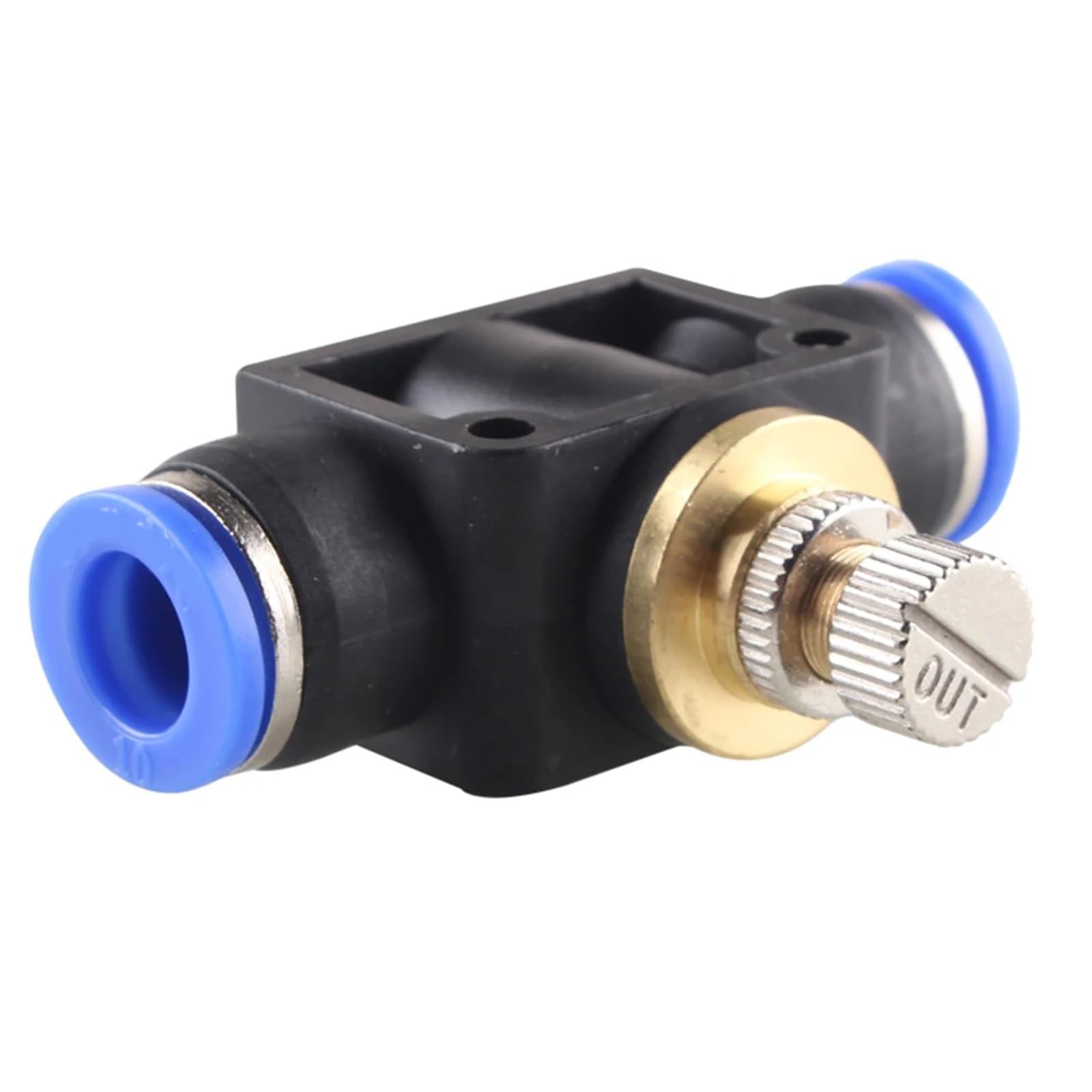 SA SA-6 - Válvula de acelerador de conector rápido neumático para regulación de velocidad, manguera de agua, 4 mm, 6 mm, 8 mm, 10 mm, 12 mm, 1 unidad