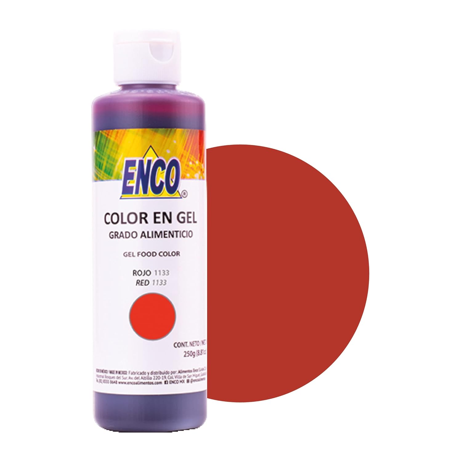 Amazon.com : ENCO Food Coloring Gel Red 8.8 oz (249g) Concentrated