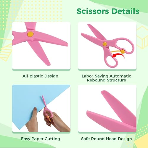 Miniatura 5 de Lnrueg Paquete de 60 tableros de póster de neón con tijeras de seguridad, papel grande de tamaño A3 para ferrocarril de 11.7 x 16.5 pulgadas,