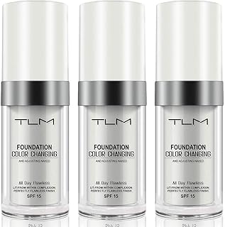 3PACK Concealer Cover Cream, Flawless Colour Changing Warm Skin Tone Foundation Makeup, Base Nude Face Liquid Cover Concealer (3 PACK)