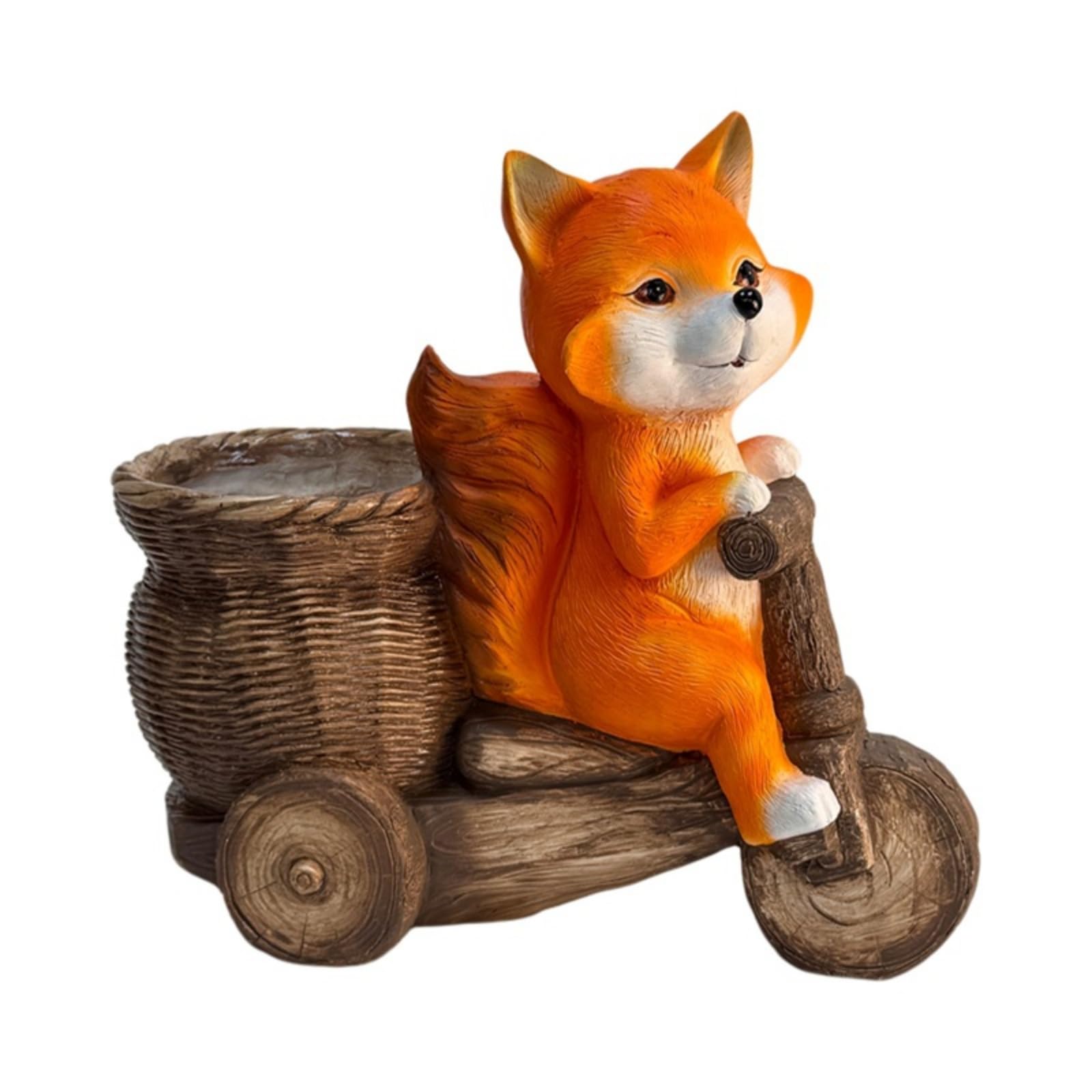 Pflanztopf mit Dreirad rustikal Figur-Blumentopf trendig Gartendeko für Gartenliebhaber, Balkon