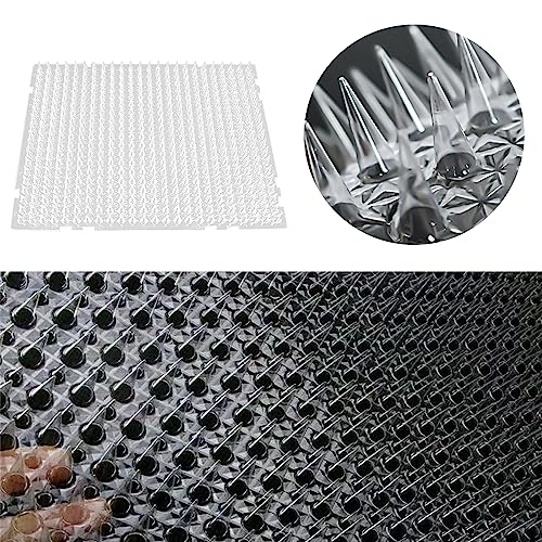 Katzenabwehrmatte für den Außenbereich,8 Stück Abwehr Gegen Katzen Wiederverwendbar Abschreckungsmatten für Katzen und Hunde,34 * 42cm Abschreckungstraining für drinnen und draußen,Spike-Mattengeräte