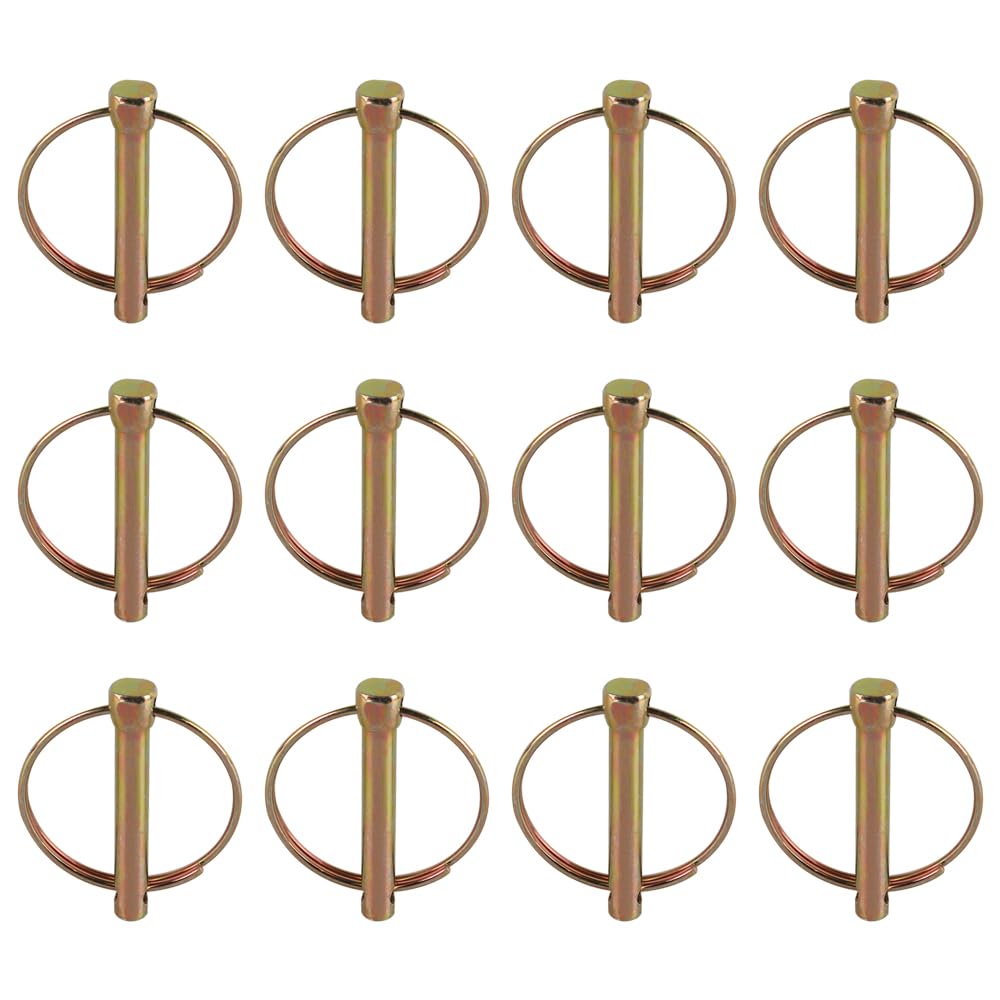 Laroal Spring Lock Pin Ring Pin Positioning Pin Suitable For Agricultural Tractors Trailers Trucks And Other Agricultural Vehicles And Tools (8x45mm 12pcs)